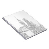 Brooklyn-Brücke und Manhattan-Skyline Notizblock (Rechte Seite)