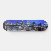 Brooklyn-Brücke und Manhattan-Skyline Skateboard (Horizontal)