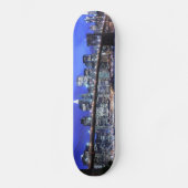 Brooklyn-Brücke und Manhattan-Skyline Skateboard (Vorderseite)