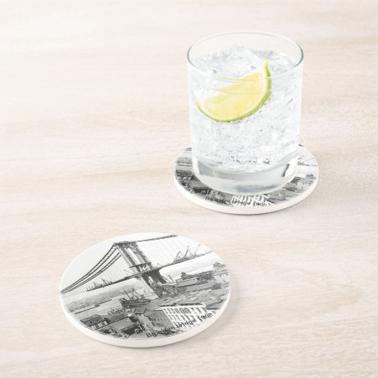 Brooklyn-Brücke Untersetzer (Seite)