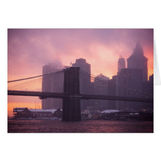 Brooklyn-Brücke während des Schneesturmes