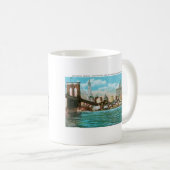 Brooklyn-Brücke, Woolworth und Municipal… Kaffeetasse (VorderseiteRechts)