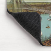 Brooklyn-Brücken-Farbpostkarte Mousepad (Ecke)