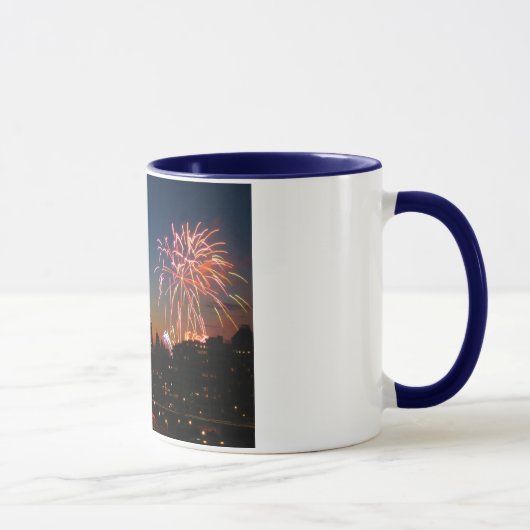 Brooklyn-Brücken-Feuerwerke Tasse (Rechts)