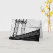 Brooklyn-Brücken-Foto-Karte Karte (Gelbe Blume)