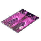 Brooklyn-Brücken-Lit lila Notizblock (Linke Seite)