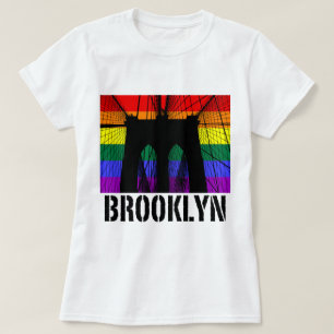 Brooklyn-Brücken-Silhouettestolz 2 T-Shirt