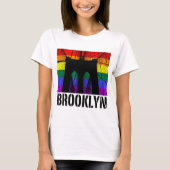 Brooklyn-Brücken-Silhouettestolz 2 T-Shirt (Vorderseite)