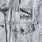 Brooklyn-Brücken- und Manhattan-Skyline New York Button (Beispiel)