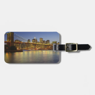 Brooklyn-Brücken- und New- York CityGebäude Gepäckanhänger