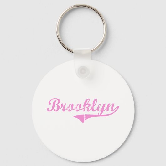 Brooklyn Classic Style Name Schlüsselanhänger (Vorderseite)