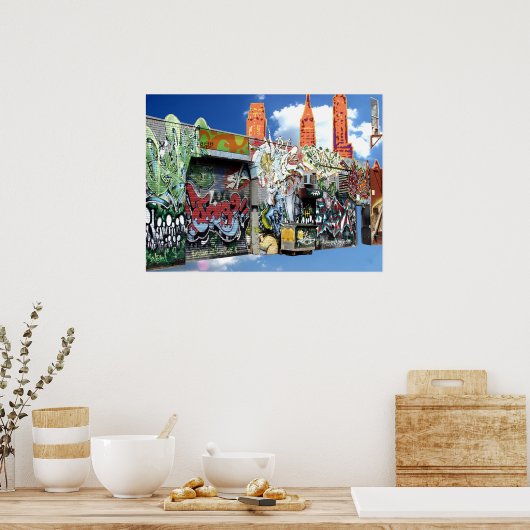 Brooklyn Collage Poster (Küche)