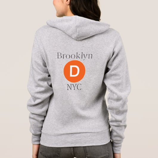 Brooklyn D Train Hoodie (Rückseite)
