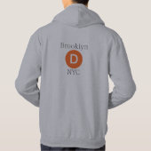 Brooklyn D Train Hoodie (Rückseite)