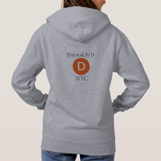 Brooklyn D Train Hoodie (Rückseite)