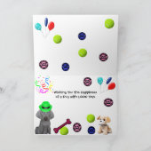 Brooklyn, der Geburtstagsblast des Weimaraners Feiertagskarte (Innenseite)