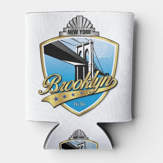 Brooklyn Design Gold Dosenkühler (Vorderseite)