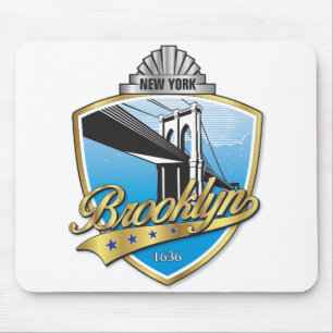 Brooklyn Design Gold Mousepad