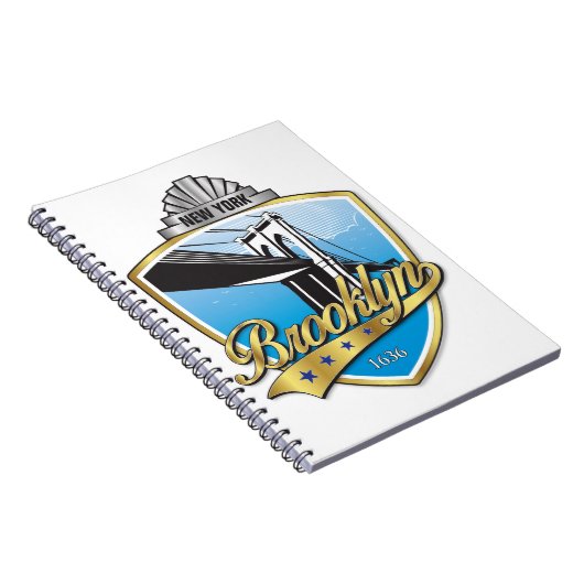 Brooklyn Design Gold Notizblock (Rechte Seite)