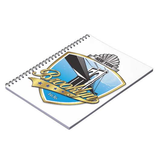 Brooklyn Design Gold Notizblock (Linke Seite)