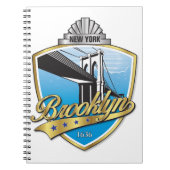 Brooklyn Design Gold Notizblock (Vorderseite)