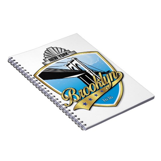 Brooklyn Design Gold Notizblock (Rechte Seite)