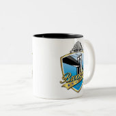 Brooklyn Design Gold Zwei-Tone-Kaffee-Tasse Zweifarbige Tasse (VorderseiteRechts)