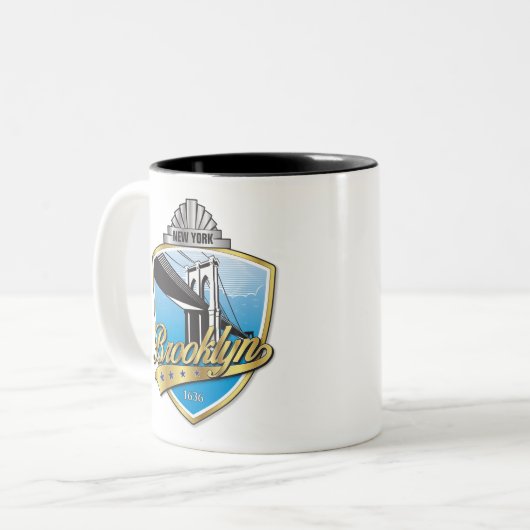Brooklyn Design Gold Zweifarbige Tasse (Vorderseite Links)
