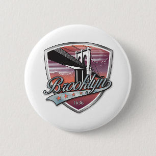 Brooklyn Design Silber Button