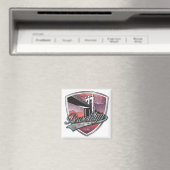 Brooklyn Design Silber Metallic Magnet (In Situ (Geschirrspüler))