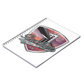 Brooklyn Design Silber Metallic Notizblock (Linke Seite)