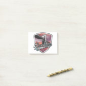 Brooklyn Design Silber Metallic Post-it Klebezettel (Auf Schreibtisch)
