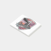 Brooklyn Design Silber Metallic Post-it Klebezettel (angewinkelt)