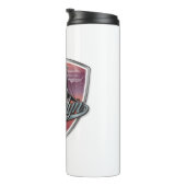 Brooklyn Design Silber Metallic Thermosbecher (Nach rechts gedreht)