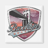 Brooklyn Design Silver Magnet (Vorne)