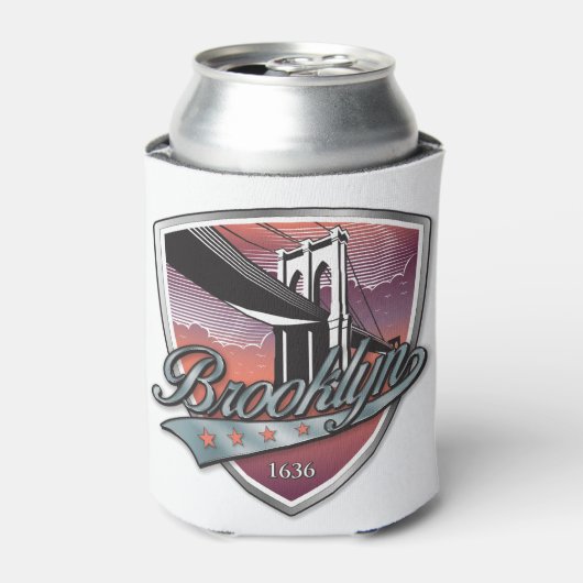 Brooklyn Design Silver Metallic Dosenkühler (Kanne Vorderseite)