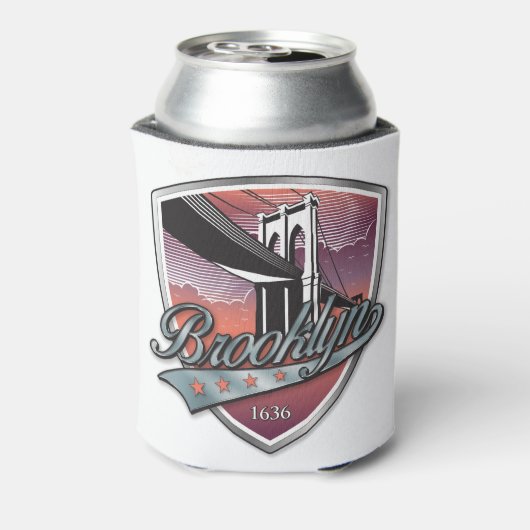 Brooklyn Design Silver Metallic Dosenkühler (Kanne Rückseite)