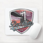 Brooklyn Design Silver Metallic Mousepad (Mit Mouse)