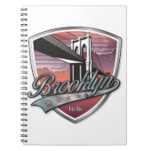 Brooklyn Design Silver Metallic Notizblock (Vorderseite)