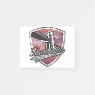 Brooklyn Design Silver Metallic Post-it Klebezettel