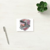 Brooklyn Design Silver Metallic Post-it Klebezettel (Büro)