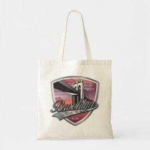 Brooklyn Design Silver Metallic Tragetasche