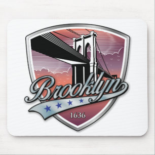Brooklyn Design Silver Mousepad