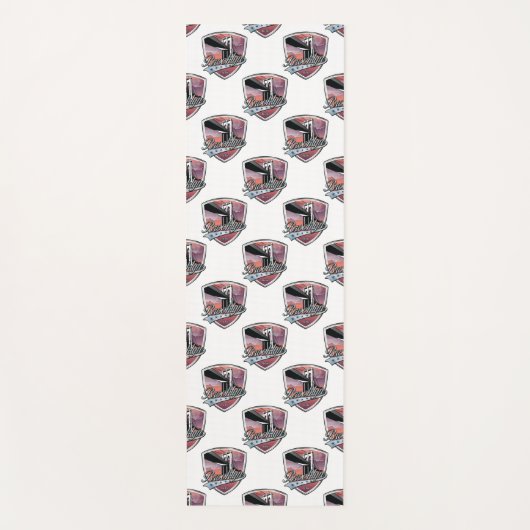 Brooklyn Design Silver Nahtlos Yogamatte (Vorderseite)