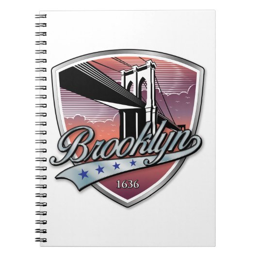 Brooklyn Design Silver Notizblock (Vorderseite)