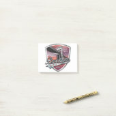 Brooklyn Design Silver Post-it Klebezettel (Auf Schreibtisch)