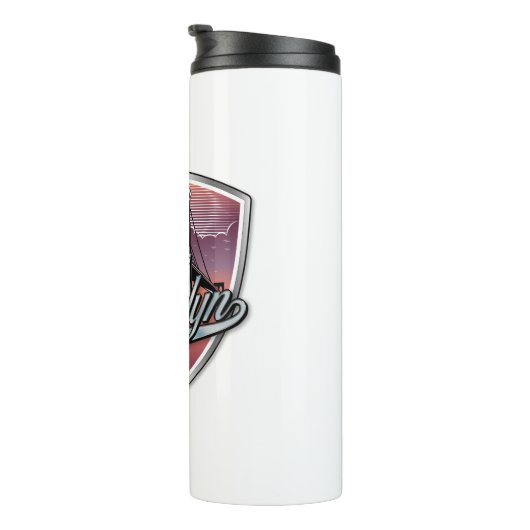 Brooklyn Design Silver Thermosbecher (Nach rechts gedreht)