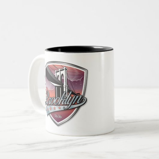 Brooklyn Design Silver Zweifarbige Tasse (Vorderseite Links)