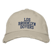 BROOKLYN DOYERS MEN's bedrücktes Chino Twill Cap Bestickte Kappe (Vorderseite)