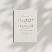 BROOKLYN Elegante Moderne Hochzeit Einladung